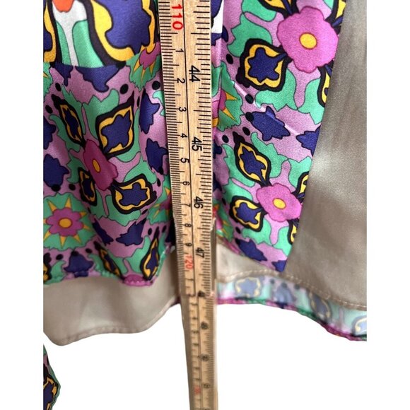 Zara Multi color boho print kimono robe maxi sz XS - Picture 8 of 13